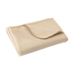 Vue SuperSoft RPET (180 g/m²) plaid en fleece de couleur beige| Krokrodeal