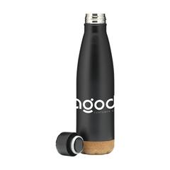 Vue Topflask Cork 470 ml bouteille de couleur noir| Krokrodeal
