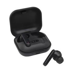 Vue Aron TWS Écouteurs sans fil dans un boitier de charge de couleur noir| Krokrodeal