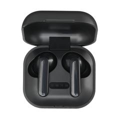 Vue Aron TWS Écouteurs sans fil dans un boitier de charge de couleur noir| Krokrodeal
