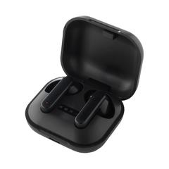 Vue Aron TWS Écouteurs sans fil dans un boitier de charge de couleur noir| Krokrodeal