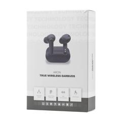 Vue Aron TWS Écouteurs sans fil dans un boitier de charge de couleur noir| Krokrodeal