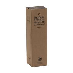 Vue Topflask Premium RCS Recycled Steel bouteille de couleur beige| Krokrodeal
