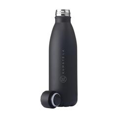 Vue Topflask Premium RCS Recycled Steel bouteille de couleur noir| Krokrodeal