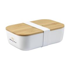 Vue Midori Bamboo Lunchbox boîte à lunch de couleur blanc| Krokrodeal