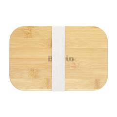 Vue Midori Bamboo Lunchbox boîte à lunch de couleur blanc| Krokrodeal