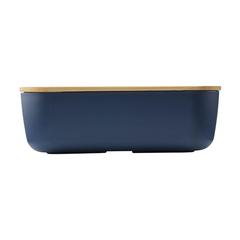 Vue Midori Bamboo Lunchbox boîte à lunch de couleur bleu| Krokrodeal