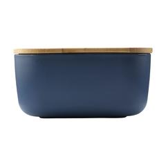 Vue Midori Bamboo Lunchbox boîte à lunch de couleur bleu| Krokrodeal