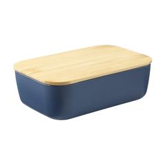 Vue Midori Bamboo Lunchbox boîte à lunch de couleur bleu| Krokrodeal