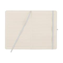 Vue Porta RPET Notebook A5 bloc-notes de couleur blanc| Krokrodeal