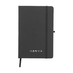 Vue Porta RPET Notebook A5 bloc-notes de couleur noir| Krokrodeal