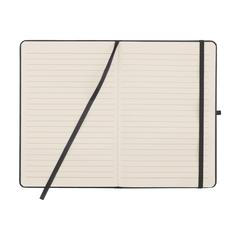 Vue Porta RPET Notebook A5 bloc-notes de couleur noir| Krokrodeal