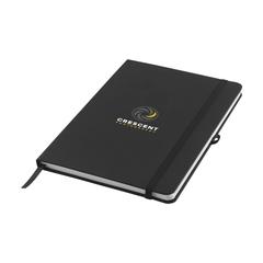 Vue Porta RPET Notebook A5 bloc-notes de couleur noir| Krokrodeal