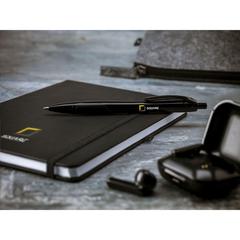 Vue Porta RPET Notebook A5 bloc-notes de couleur noir| Krokrodeal