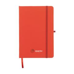 Vue Porta RPET Notebook A5 bloc-notes de couleur rouge| Krokrodeal