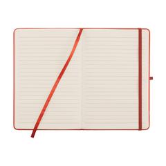 Vue Porta RPET Notebook A5 bloc-notes de couleur rouge| Krokrodeal