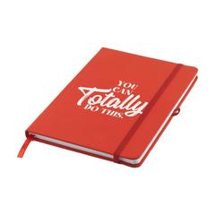 Vue Porta RPET Notebook A5 bloc-notes de couleur rouge| Krokrodeal