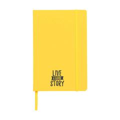 Vue Pocket Notebook A5 bloc-notes de couleur jaune| Krokrodeal