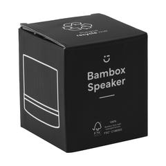 Vue Bambox FSC-100% Bamboo Speaker enceinte de couleur marron| Krokrodeal