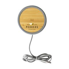 Vue Lidos Stone ECO 10W Wireless Charger chargeur sans fil de couleur marron| Krokrodeal