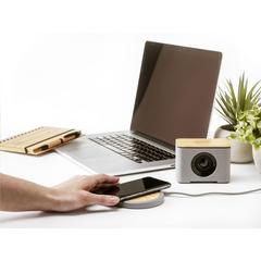 Vue Lidos Stone ECO 10W Wireless Charger chargeur sans fil de couleur marron| Krokrodeal