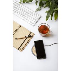 Vue Lidos Stone ECO 10W Wireless Charger chargeur sans fil de couleur marron| Krokrodeal