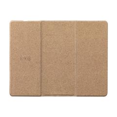 Vue Cork Wireless Charging Mousepad tapis de souris de couleur beige| Krokrodeal