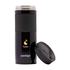 Vue Contigo® Byron Large 590 ml gobelet thermos de couleur noir| Krokrodeal