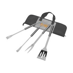 Vue BBQ-Kit ensemble de barbecue de couleur gris| Krokrodeal