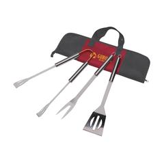 Vue BBQ-Kit ensemble de barbecue de couleur rouge| Krokrodeal