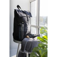 Vue Nolan Recycle RPET sac à dos de couleur noir| Krokrodeal