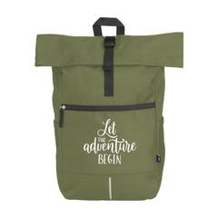 Vue Nolan Recycle RPET sac à dos de couleur vert| Krokrodeal