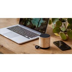 Vue Timor FSC Bamboo Wireless Speaker haut-parleur sans fi de couleur marron| Krokrodeal