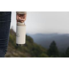Vue Klean Kanteen TK Wide Recycled Insulated Mug 355 ml de couleur beige| Krokrodeal