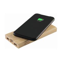 Bamboo 8000 Wireless Powerbank chargeur sans fil publicitaire pas cher