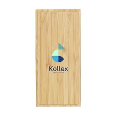 Vue Bamboo 8000 Wireless Powerbank chargeur sans fil de couleur marron| Krokrodeal
