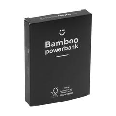 Vue Bamboo 4000 Powerbank FSC-100% chargeur externe de couleur marron| Krokrodeal