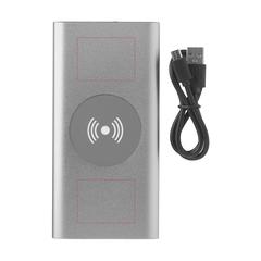Vue Aluminium 8000 Wireless Powerbank chargeur sans fil de couleur noir| Krokrodeal