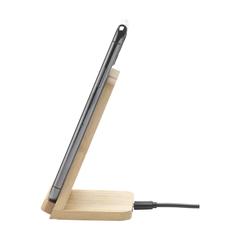 Vue Baloo FSC-100% Wireless Charger Stand 15W de couleur marron| Krokrodeal