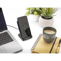 Vue Baloo FSC-100% Wireless Charger Stand 15W de couleur noir| Krokrodeal