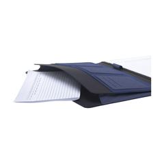 Vue Quest Portfolio RPET A4 porte-documents de couleur bleu| Krokrodeal
