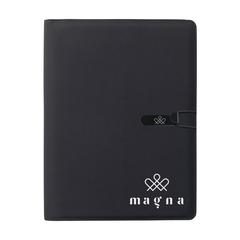 Vue Quest Portfolio RPET A4 porte-documents de couleur noir| Krokrodeal