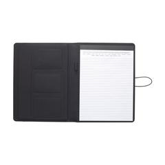 Vue Quest Portfolio RPET A4 porte-documents de couleur noir| Krokrodeal