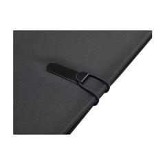 Vue Quest Portfolio RPET A4 porte-documents de couleur noir| Krokrodeal