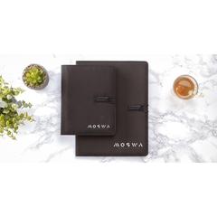 Vue Quest Portfolio RPET A4 porte-documents de couleur noir| Krokrodeal