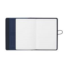 Vue Quest Portfolio RPET A5 porte-documents de couleur bleu| Krokrodeal