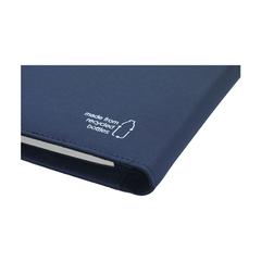 Vue Quest Portfolio RPET A5 porte-documents de couleur bleu| Krokrodeal