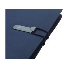 Vue Quest Portfolio RPET A5 porte-documents de couleur bleu| Krokrodeal