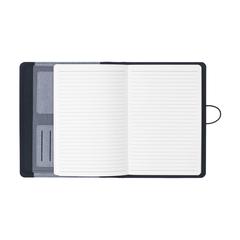 Vue Quest Portfolio RPET A5 porte-documents de couleur gris| Krokrodeal