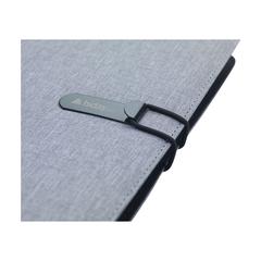 Vue Quest Portfolio RPET A5 porte-documents de couleur gris| Krokrodeal